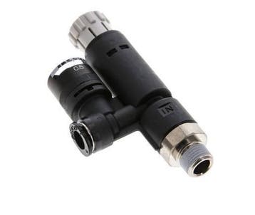 Régulateur de pression pneumatique 6mm - R1/8 avec, Verzenden