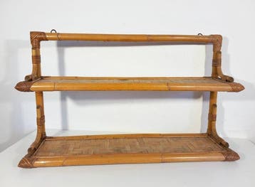Wandrek - Decoratieve steunplank uit 1960 - Bamboe