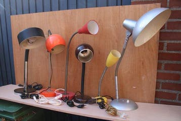 Lampe de bureau (6) - Métal - rétro