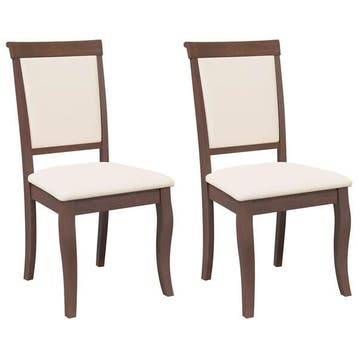 Massief houten stoelen | Tweede kansje | OP = OP, Twee, Bruin, Verzenden, Zo goed als nieuw