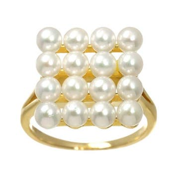 Mikimoto - Bague - 18 carats Or jaune, Nieuw