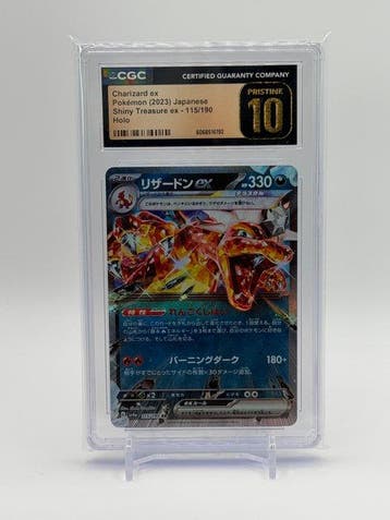 Pokémon - 2 Graded card - Pokémon - Charizard ex 115/190, Nieuw