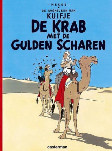 De avonturen van Kuifje - De krab met de gulden scharen, Boeken, Verzenden, Zo goed als nieuw, Hergé
