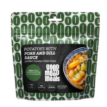 Aardappelen met Varkensvlees en Dillesaus - Good Mood Meals, Verzenden