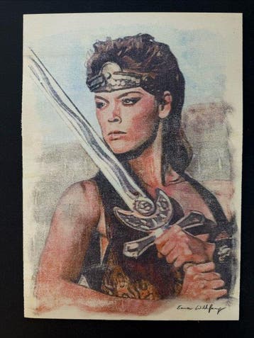 Emma Wildfang - 1 Original drawing - Red Sonja - Ink and, Nieuw