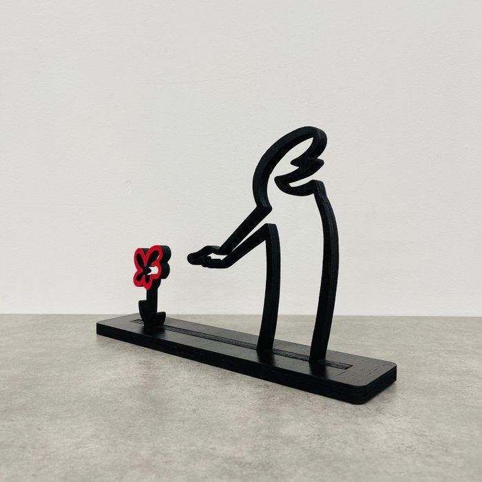 AIIROH - Wood Sculpture - flower to you, Antiquités & Art, Art | Objets design