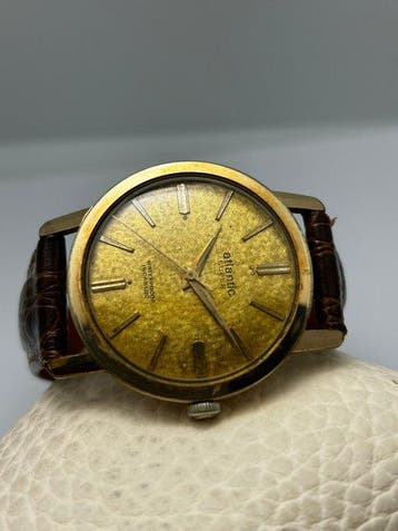 Atlantic - Vintage Linen Dial - Sans prix de réserve - Homme, Handtassen en Accessoires, Horloges | Heren, Nieuw