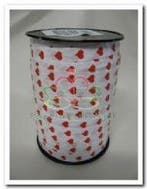 Krullint Cadeaulint Hartjes 10 mm rol 250 yard