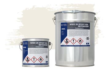 Wixx 2K Epoxy 650 Extreme Betoncoating RAL 9010 | Zuiver Wit, Doe-het-zelf en Bouw, Verzenden, Nieuw