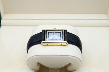 Cartier Tank Ref. 681006 Year 1990s (Box), Handtassen en Accessoires, Overige merken, Leer, Polshorloge, Ophalen of Verzenden