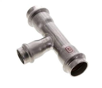 Raccord en T à sertir - 18mm Femelle & 22mm - Acier, Verzenden, Nieuw