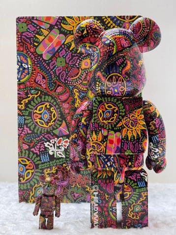 Medicom toy - BE@RBRICK 400% & 100% Psychedelic Paisley