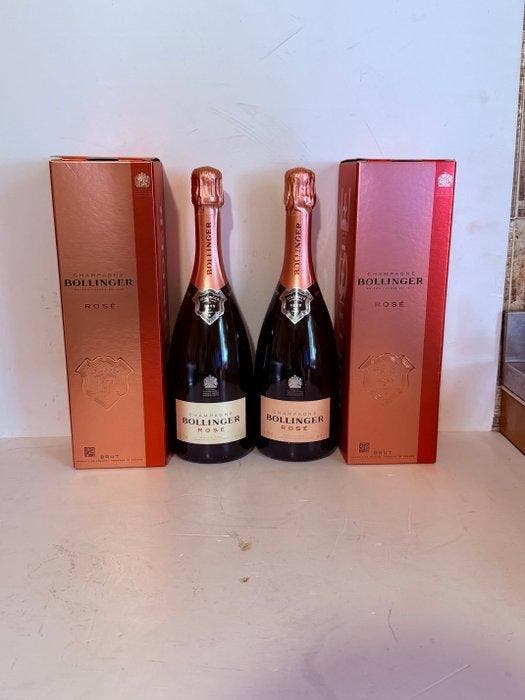 Bollinger - Champagne Rosé - 2 Bouteilles (0,75 L), Collections, Vins