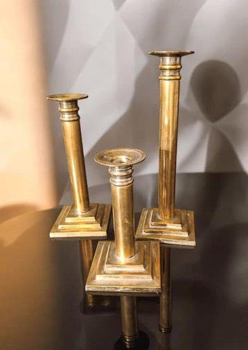 stile colonna romana - Chandelier (3) - Laiton