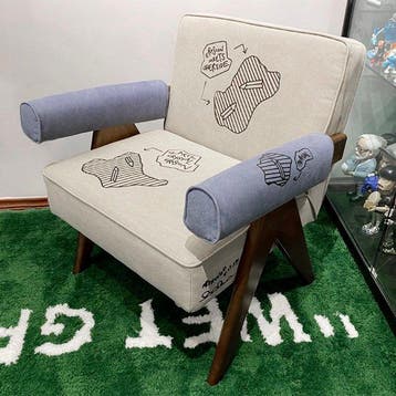 Daniel Arsham - Fauteuil - Bois, Textile