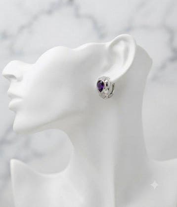 Zonder minimumprijs - Oorbellen Zilver - 2.40ct. tw., Nieuw
