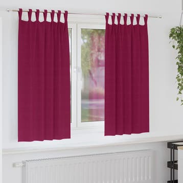 vidaXL Blackout Gordijnen met Ringen 2 st Wijnrood 175 x 140, Huis en Inrichting, Verzenden, Nieuw