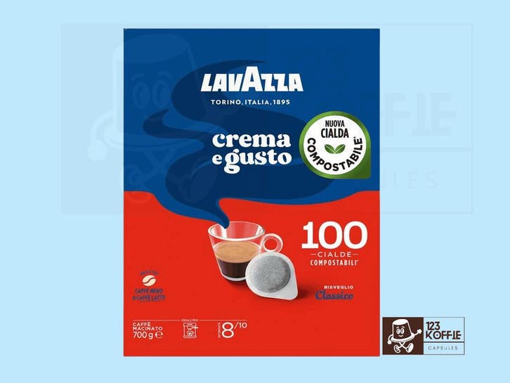 Lavazza Crema e Gusto Classico ESE 44 mm Pads 100 x Romige, Electroménager, Accessoires de machine à café, Envoi