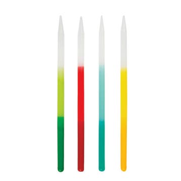 Gekleurde Kaarsen Ombre 12cm 12st, Verzenden