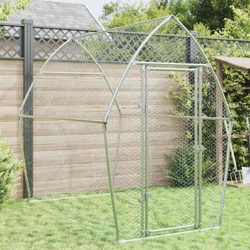 vidaXL Kippenhok 200x105x182 cm gegalvaniseerd staal, Verzenden