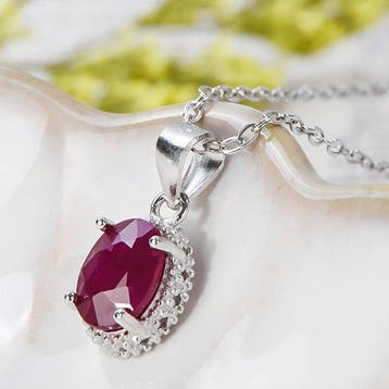 Zonder minimumprijs - Ketting met hanger Zilver, Platina,