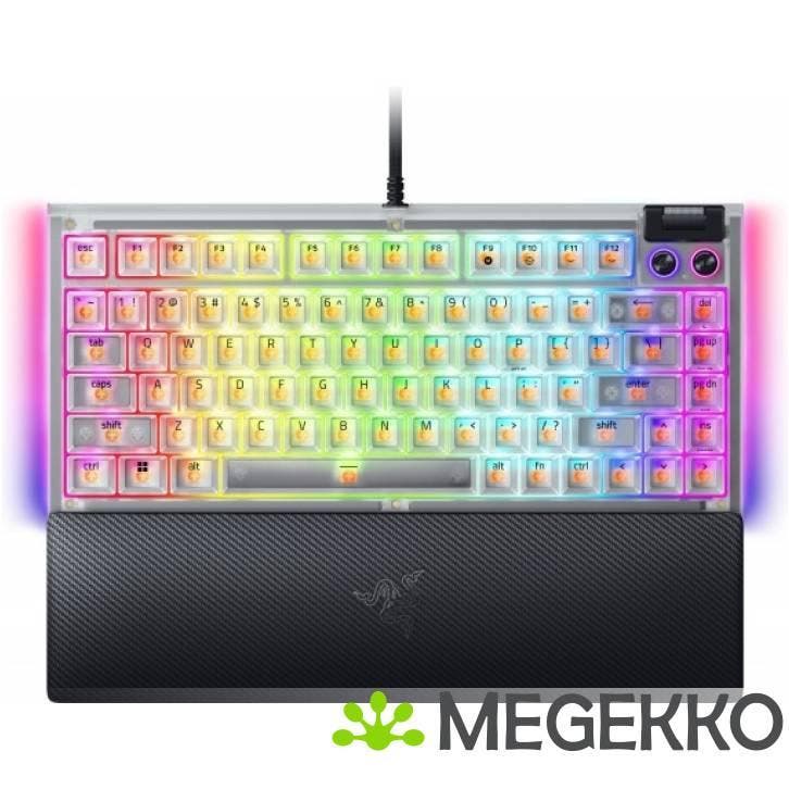 Razer BlackWidow V4 75% Transparant Gaming Toetsenbord, Computers en Software, Toetsenborden, Nieuw, Verzenden