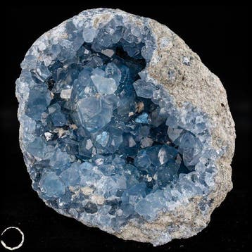 Natuurlijke celestiet-druse – Hemelsblauwe schat uit de