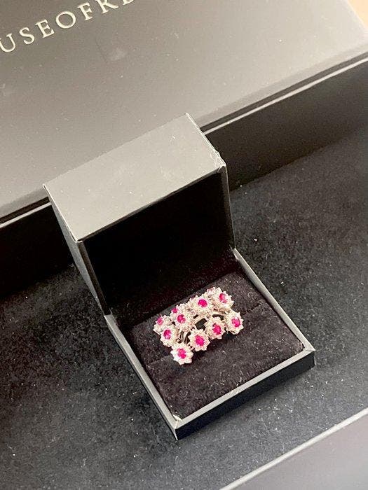 Bague de cocktail - 14 carats Or blanc - 5.67ct. tw. Diamant, Bijoux, Sacs & Beauté, Bijoux anciens