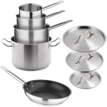 Pannenset | RVS | 0.9/1.5/3/7L | Div. Warmtebronnen | 5, Verzenden