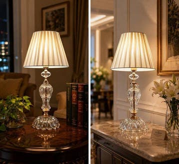Artelight - Lamp - kristal - glas - messing - goudverguld