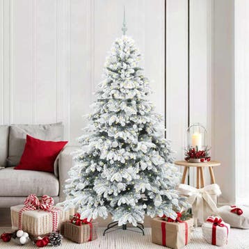 vidaXL Kunstkerstboom met 300 LED met standaard Wit 180 cm, Verzenden, Nieuw