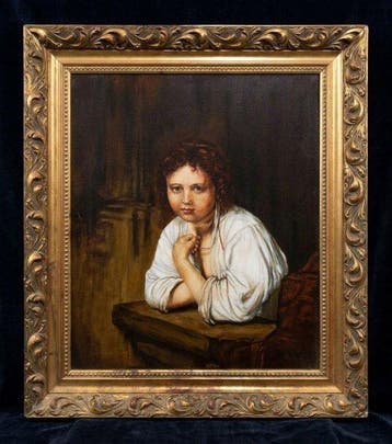 École Européene (XX) - Jeune Fille à la Fénêtre (Daprès