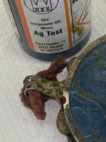 Antiek Relikwie - Zilver, Glas, Textiel - 1750-1800 -, Antiek en Kunst