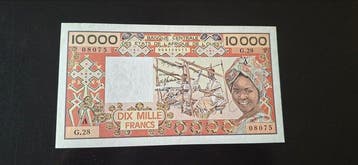 West-Afrikaanse Staten. - 5000, 10 000 Francs - Various