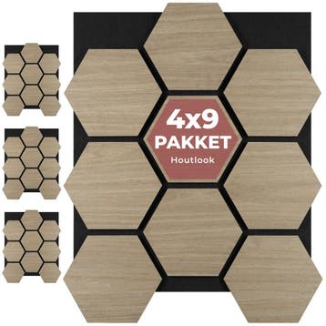 Akoestische panelen Sonic Shield houtlook - donker eiken, Verzenden