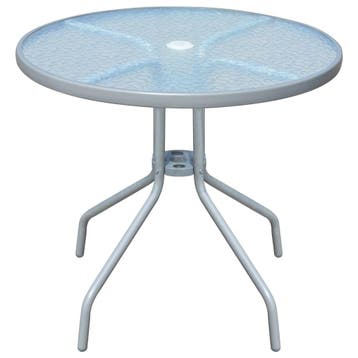 vidaXL Bistrotafel 80x71 cm staal grijs, Verzenden, Nieuw
