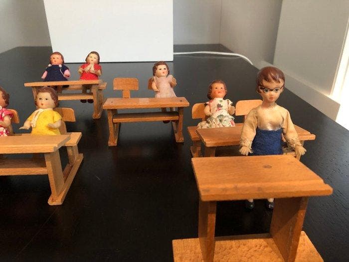 vintage speelgoed - Speelgoed meubels - 1950-1960 - België, Antiek en Kunst, Antiek | Speelgoed