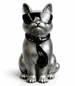 Daluxe Art - sculptuur, 1999 • Pop Art Cat – Silver Edition
