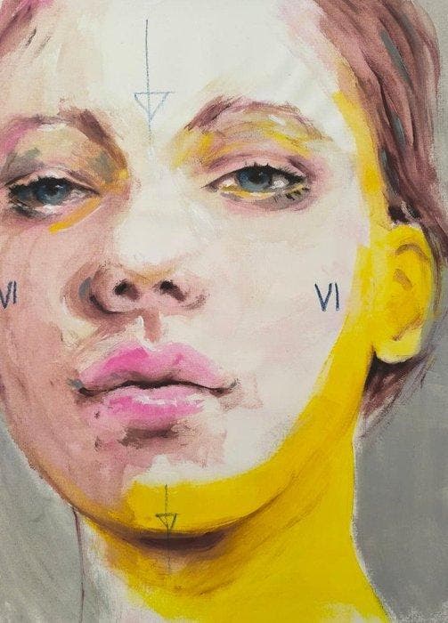 Geranio Paola - The Lovers Angel, Antiquités & Art, Art | Peinture | Moderne