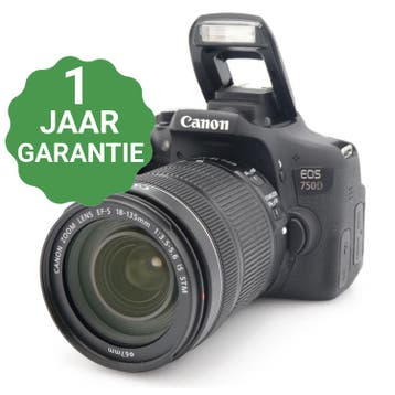 Canon EOS 750D + 18-135mm f/3.5-5.6 IS STM | Tweedehands, Verzenden, Zo goed als nieuw
