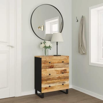 vidaXL Dressoir 60x33x75 cm massief mangohout, Verzenden, Nieuw