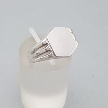 Argent, Art déco, bague-signet - Bague