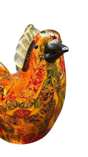 La Murrina - sculptuur, Uccellino policromo - 12 cm -