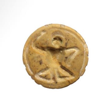 Bactrian Speksteen Zegel met Man (Zonder minimumprijs)