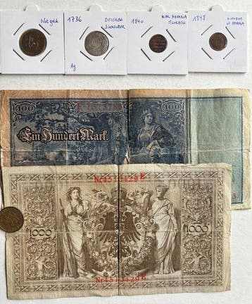Duitsland. Collection of coins incl. silver 1736-1989