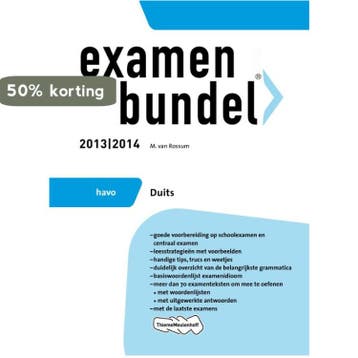 Examenbundel 2013/2014 havo Duits 9789006080155, Verzenden, Gelezen, M. van Rossum