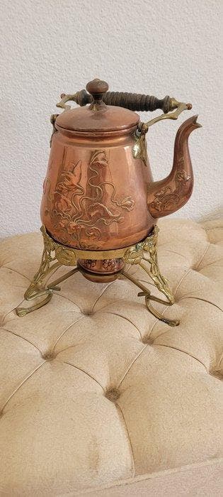 Decoratief ornament (3) - Messing/koper antieke sleutel