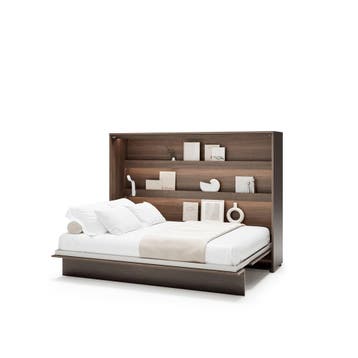 Lenart Bed Concept Horizontaal Opklapbed 140x200 - Kastanjeb, Nieuw