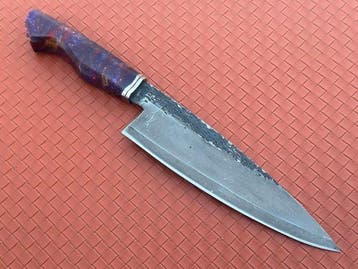Custom Hand-Forged Premium Chefs Knife - Tafelmes - Staal,
