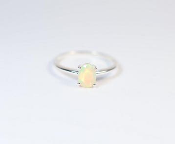 Ethiopisch opaal / Welo-opaal ring / nieuw- 1.28 g - (1)